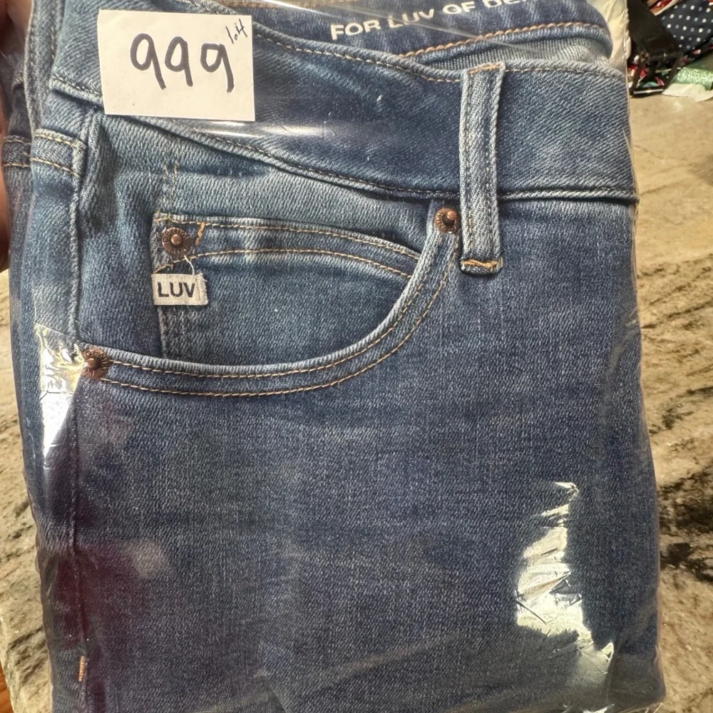 For Luv of Denim Jeans Womens 6‎ High Rise Skinny Blue Medium Wash Old Money 999